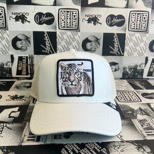Authentic Goorin Bros The Killer Tiger White Tiger Feaux-Leather Hat (NWT)